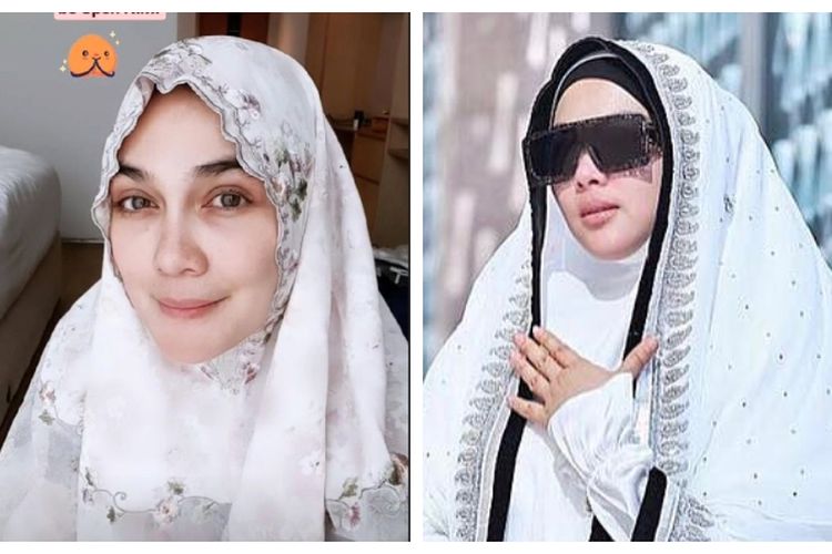Beda Gaya Luna Maya dan Syahrini Kenakan Hijab saat Jalani Ibadah Umroh, Anggun yang Mana nih?