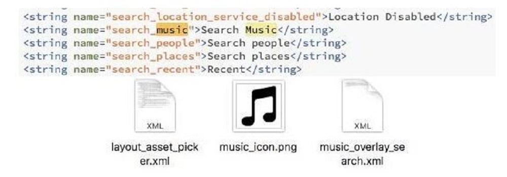 Kode fitur musik stickers