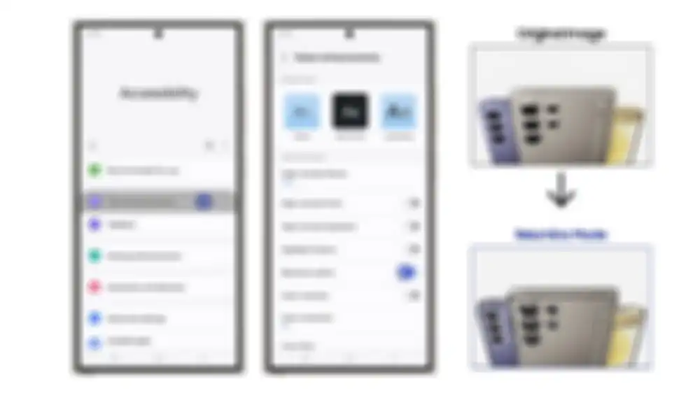 Peningkatan Visibilitas dengan Mode Relumino di perangkat Samsung