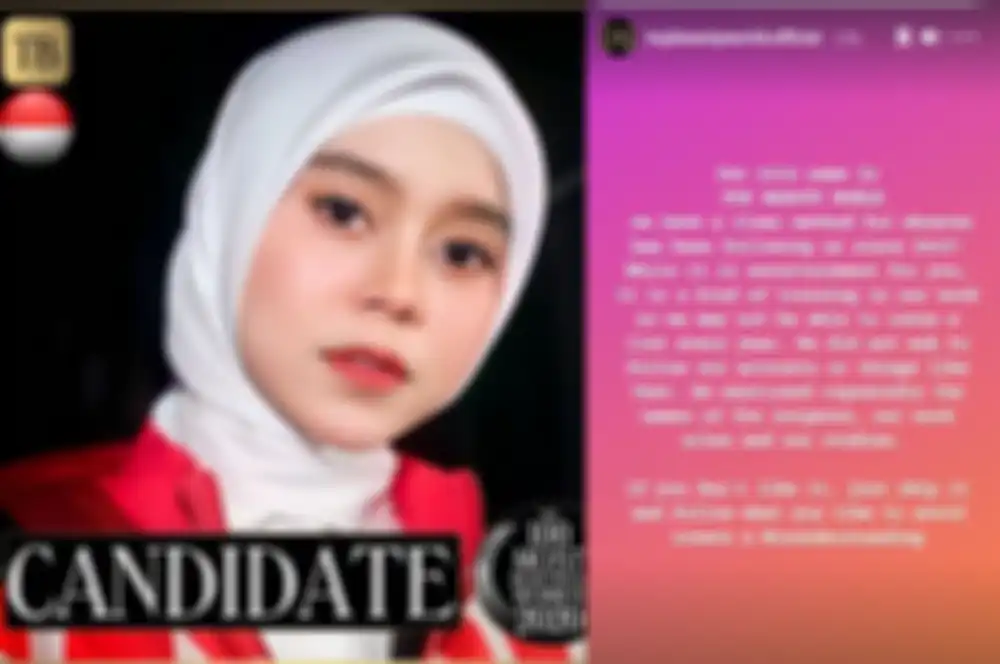 Unggahan pihak penyelenggara Top Beauty World