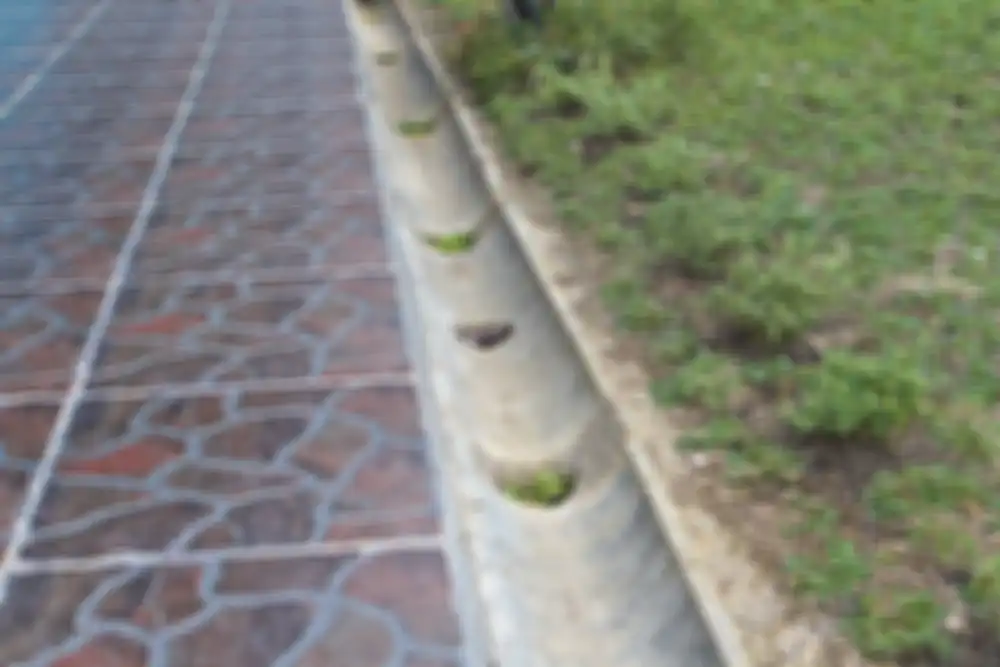 Resapan biopori ditambahkan di dasar saluran pembuangan air mempercepat penyerapan air ke dalam tanah. 