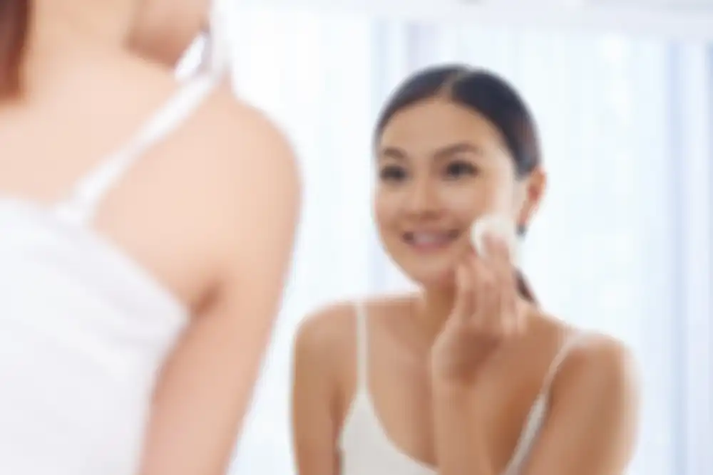 Ilustrasi memakai toner