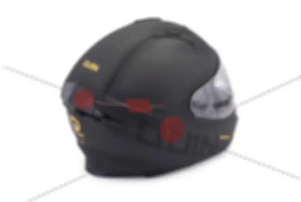 Helm besutan Quin Design dibekali full bluetooth yang bisa menelepon dan mencegah kecelakaan
