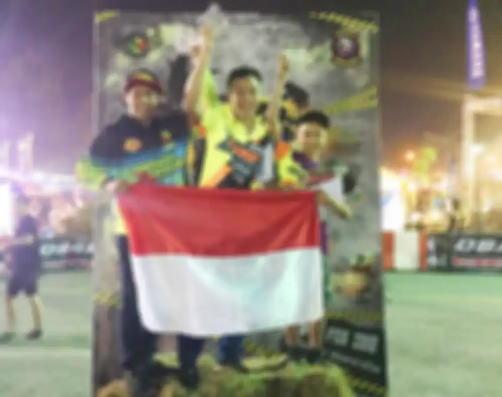 Tiga freestyler Indonesia borong podium di Burapa Battle Stunts 9 (kiri Ghani, tengah Wawam dan pali