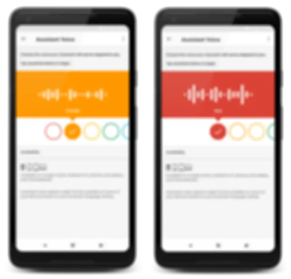 Pilihan karakter suara Google Assistant