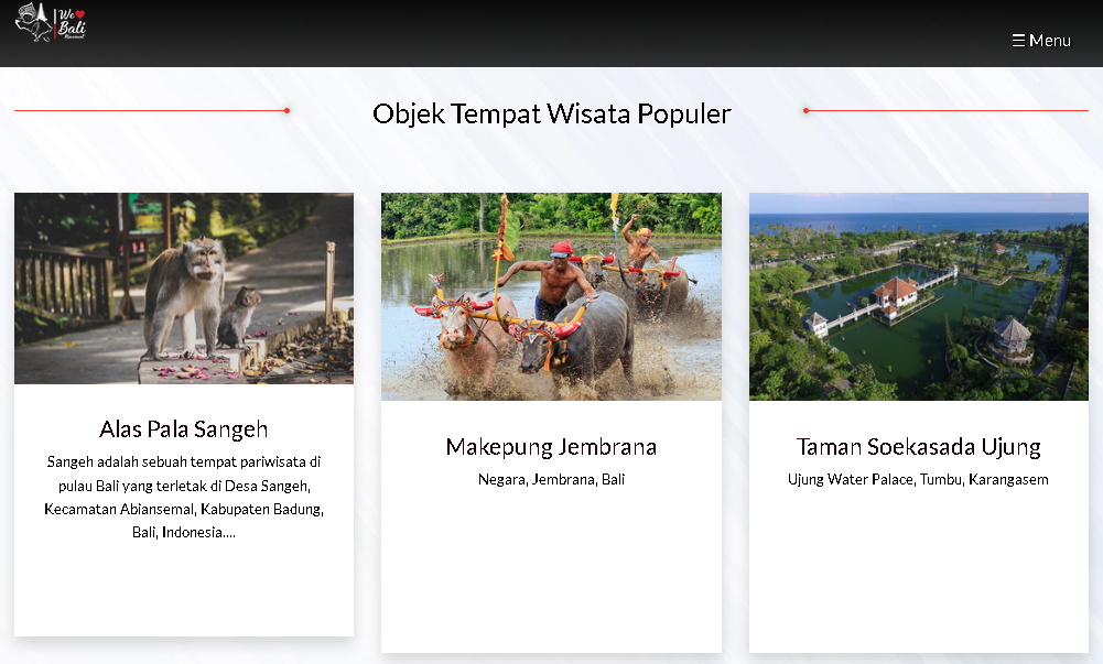 Situs LOVEBALI bagi para calon wisatawan yang ingin berlibur ke Bali.