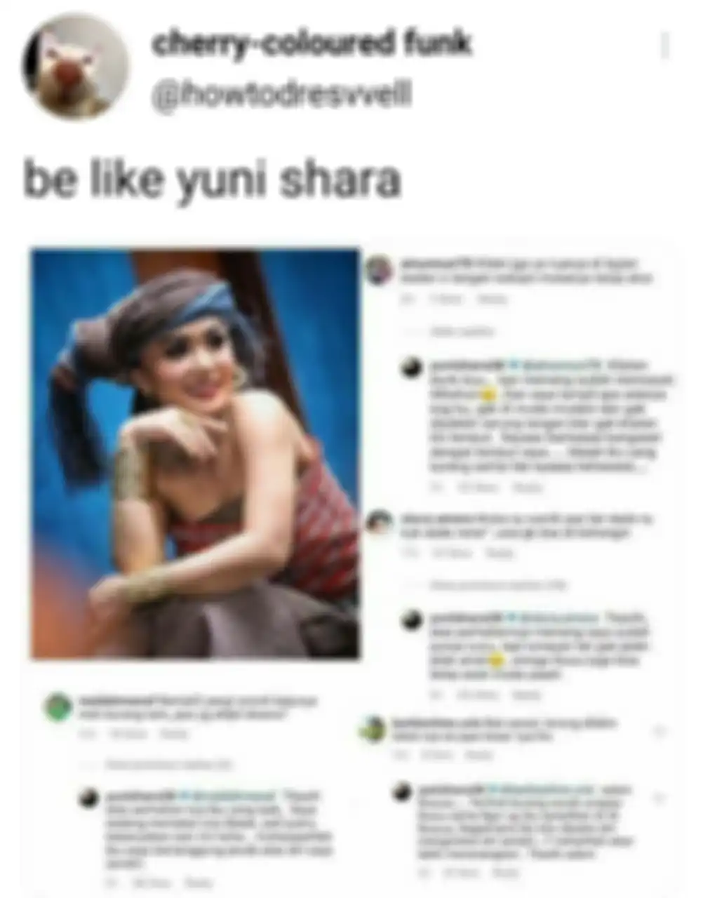Yuni Shara membalas komentar netizen dengan kepala dingin