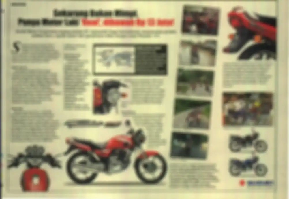 Advertorial Suzuki Thunder 125 tahun 2004, harga motor tidak sampai Rp 13 juta