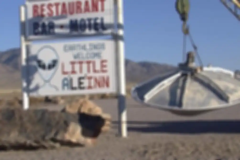 Area 51 di Amerika Serikat yang dianggap sebagai tempat pendaratan UFO.