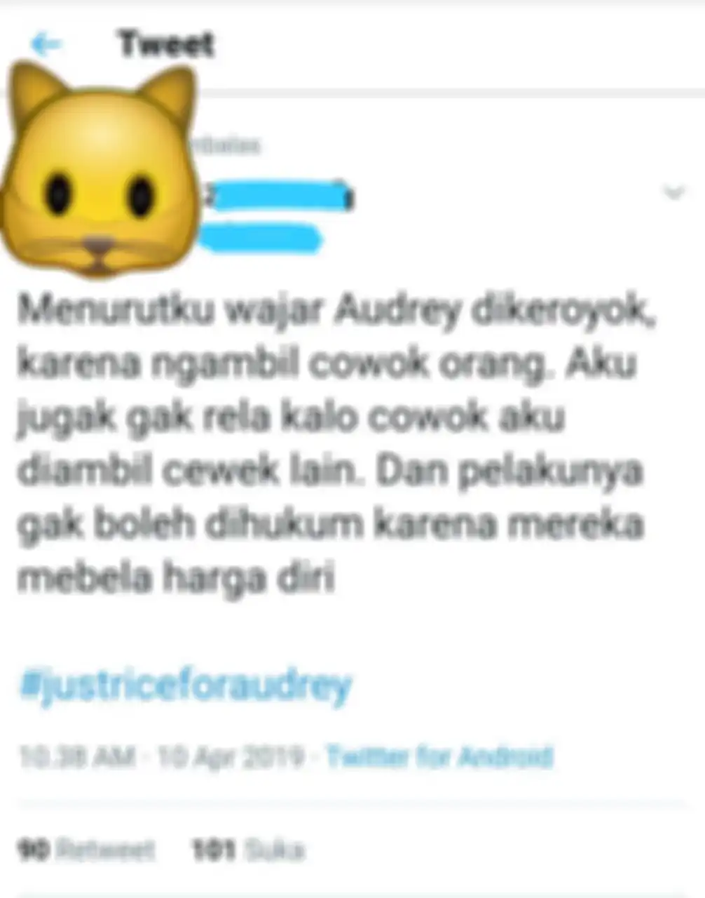 #JusticeforAudrey