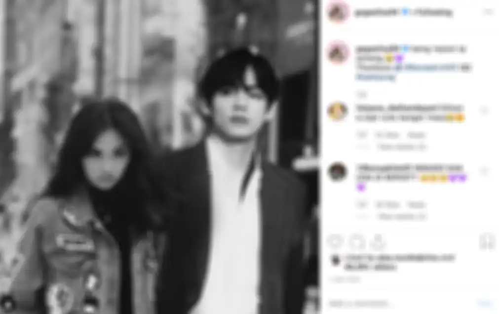 Gege Elisa Unggah Foto Editan dengan V BTS