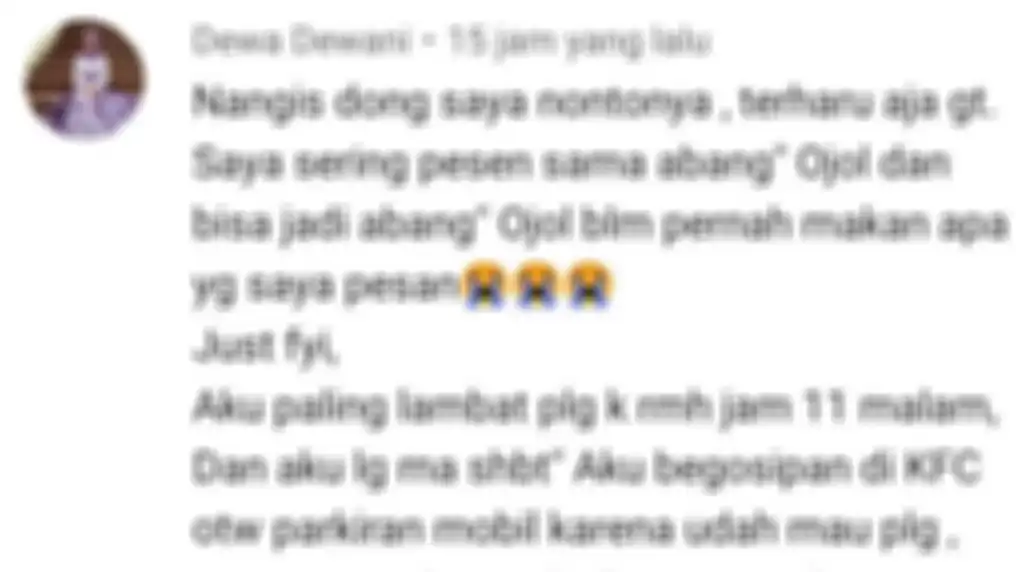Salah satu komentar netizen yang menonton video Raden Rauf