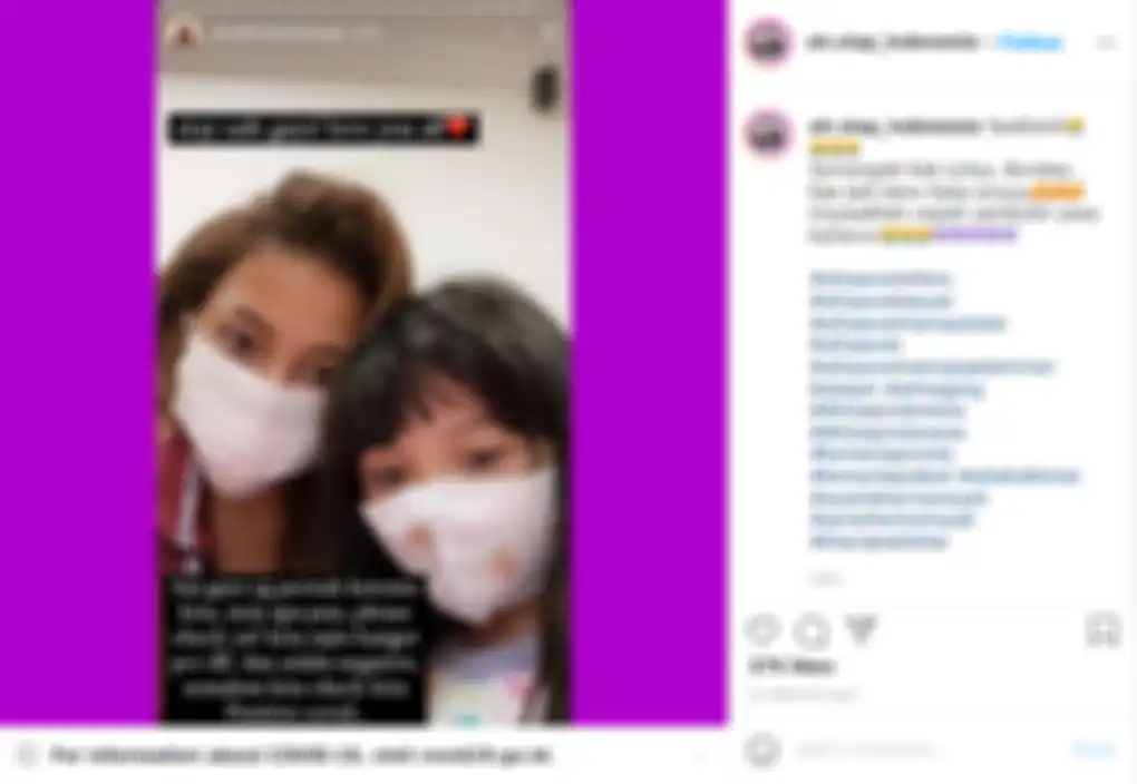Benarkan Keluarga Hermansyah positiv Covid 19, Aurel Hermansyah langsung tuliskan pesan ini di media sosialnya.