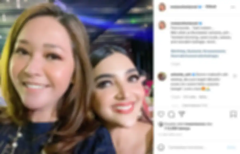 Maia Estianty memberi ucapan selamat ulang tahun untuk Ashanty. 
