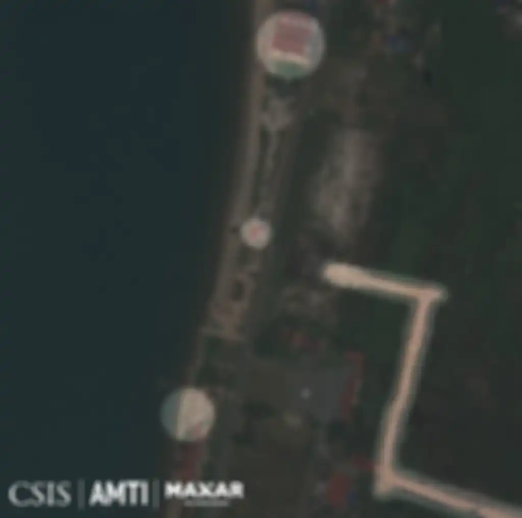 Citra satelit menunjukkan pangkalan militer China baru yang dibangun di atas pangkalan militer Kamboja, Foto diambil Agustus-September 2021