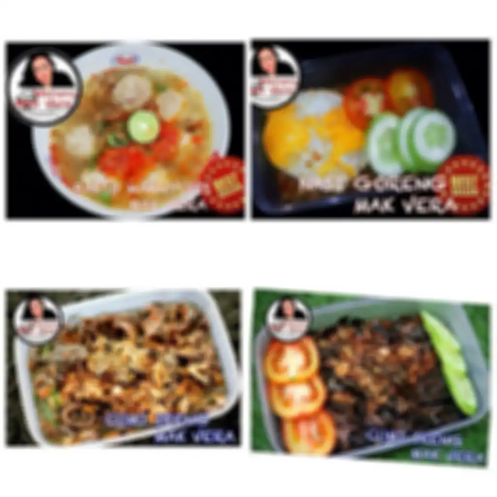 Aneka menu makanan yang dijual Mak Vera