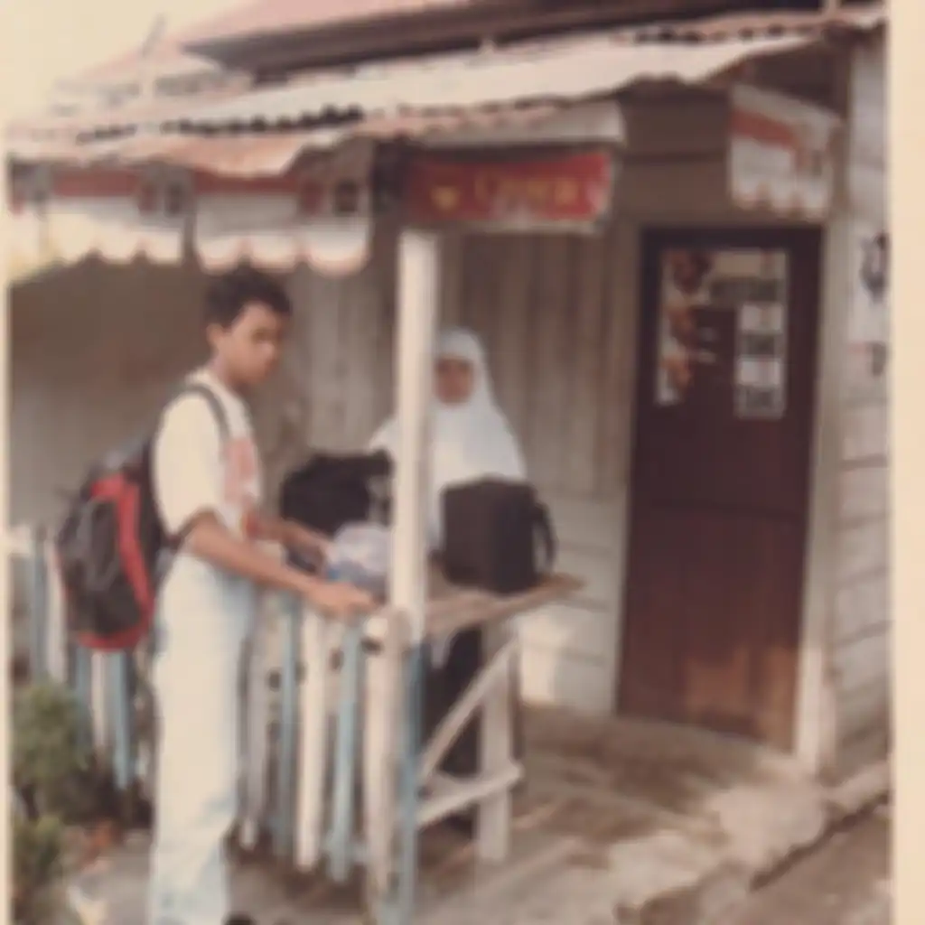 Ahmad Sahroni memajang foto keluarganya di masa lalu. Dia berjuang dari nol. Wakil Ketua Komisi III DPR ini menyentil karma ke Adam Deni.