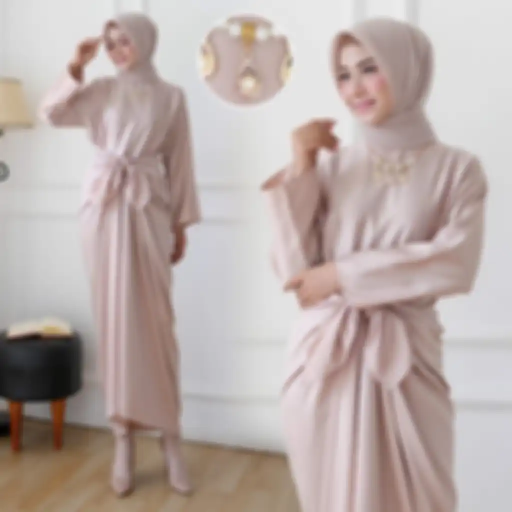 Mimi Grosir Kaftan Ikat Polos Maxmara Lux.