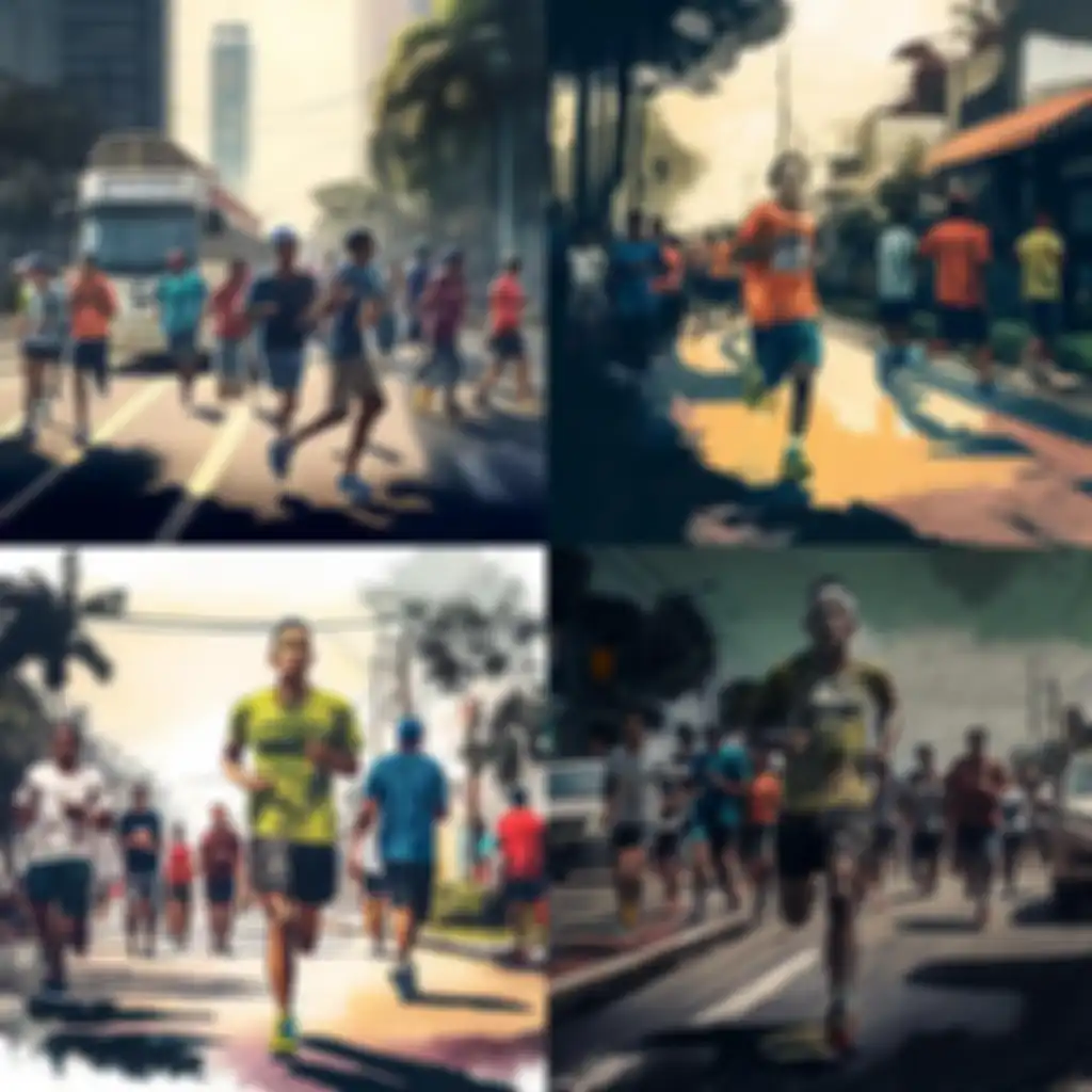 Deretan foto buatan Midjouney AI dengan mengetik teks atau kata kunci tertentu. 