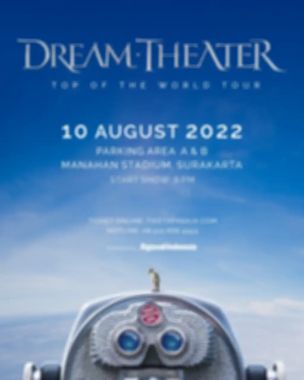 Poster gelaran konser Dream Theater di Solo, 10 Agustus 2022