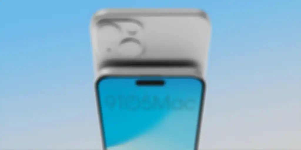 Render desain modul kamera dan Dynamic Island iPhone 15 dan iPhone 15 Plus.