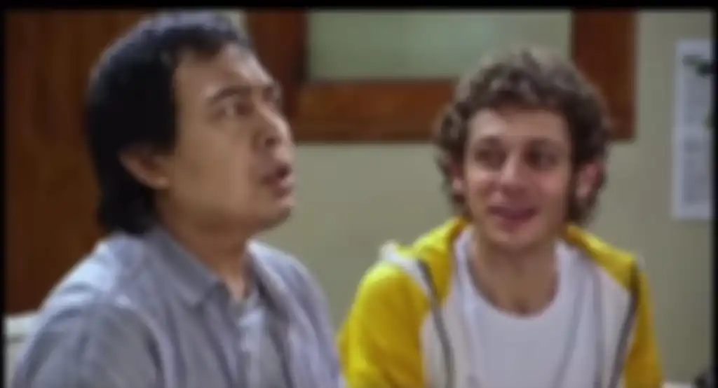 Komeng bersama Valentino Rossi
