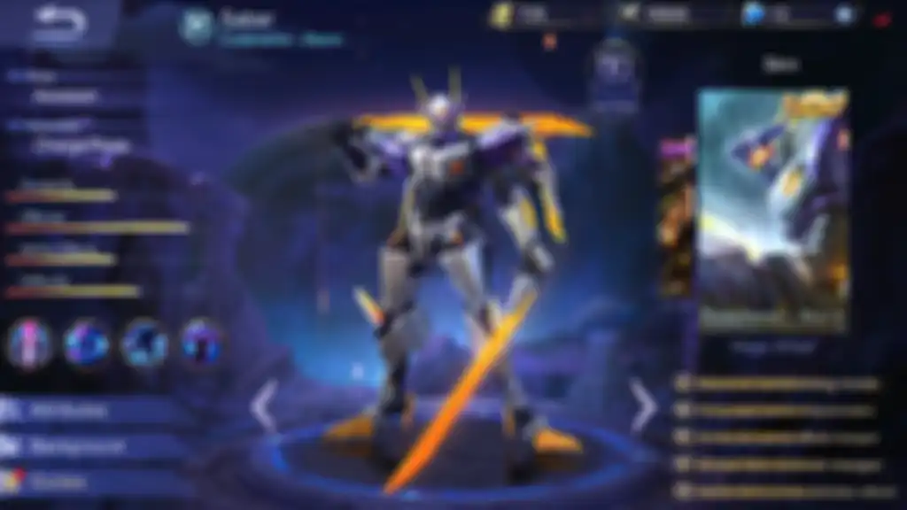 Skin Legends hero Saber di Mobile Legends