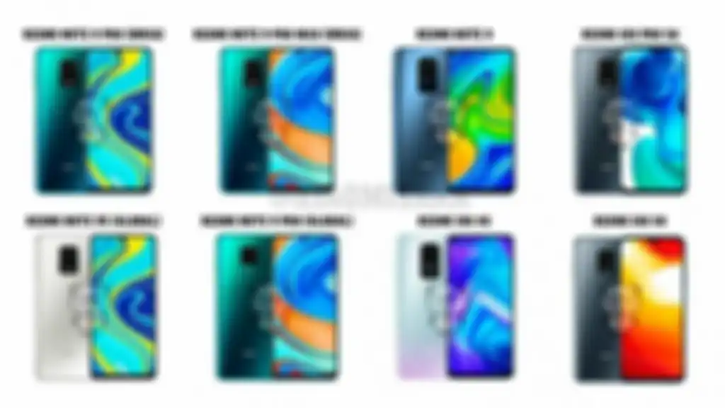 Bukti render Redmi 10X Series ada kesamaan dengan Redmi Note 9 Series.
