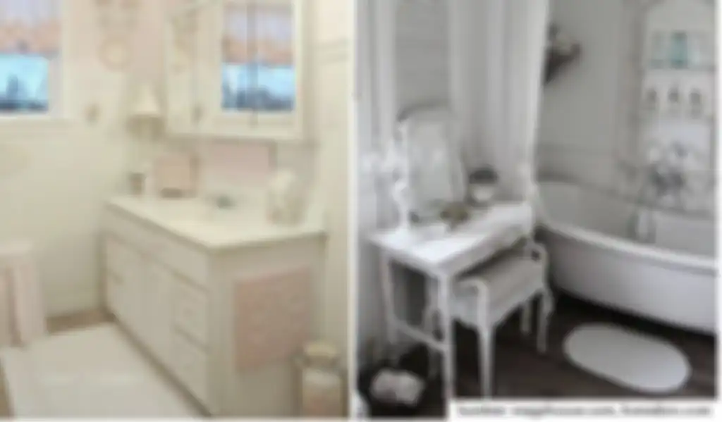 Desain kamar mandi aesthetic gaya shabby chic dijamin bikin istri rajin posting di medsos. Intip yuk 5 foto kerennya. 