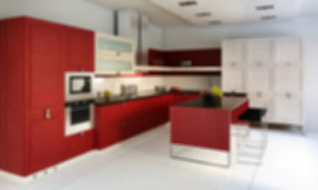 Dapur nuansa merah putih