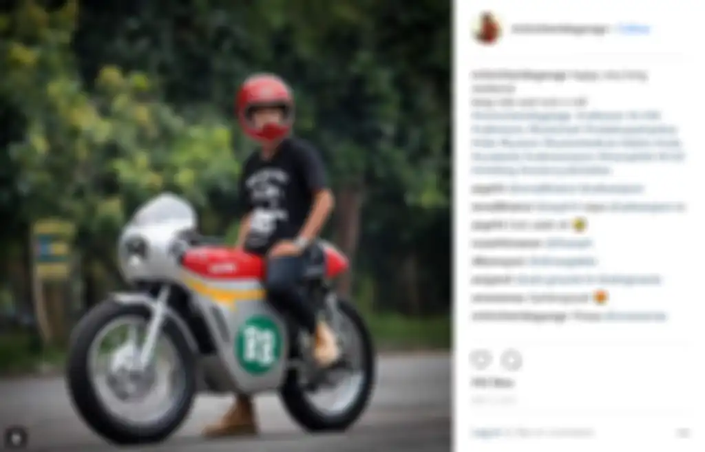 Honda Tiger custom cafe racer besutan Rich Richie Ride Garage