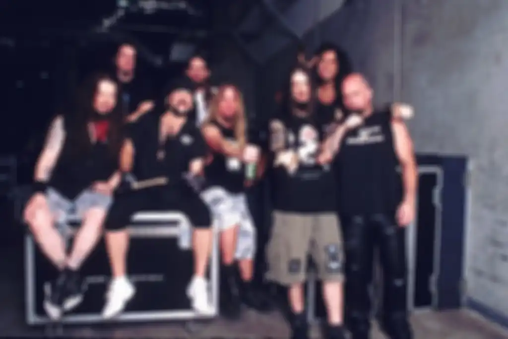 Slayer & Pantera during Pantera Photo Session at San Diego in San Diego, California, United States. (Photo by Annamaria DiSanto/WireImage)