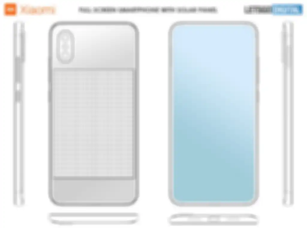 Desain hape Xiaomi dengan panel surya