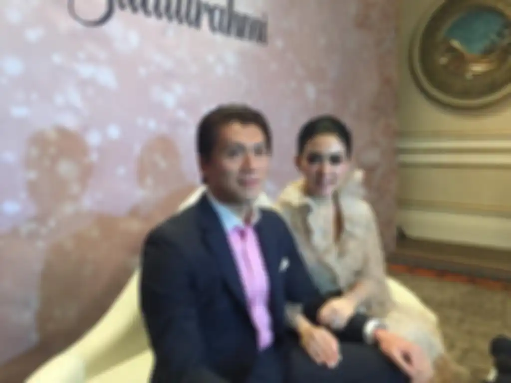 Reino Barack dan Syahrini saat ditemui Grid.ID di kawasan Four Season Hotel, Jakarta Selatan, Jumat (3/5/2019).