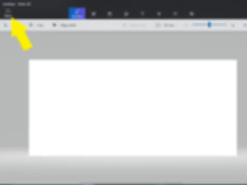 Menu pada Paint 3D