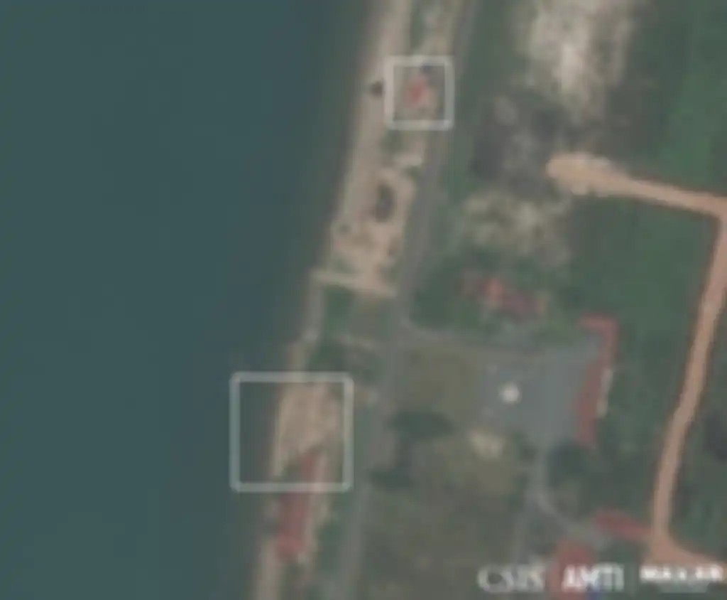 Citra satelit menunjukkan pangkalan militer China baru yang dibangun di atas pangkalan militer Kamboja, Foto diambil Agustus-September 2021