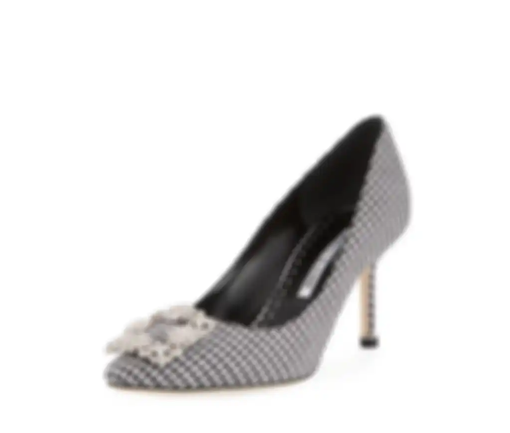 gingham pumps