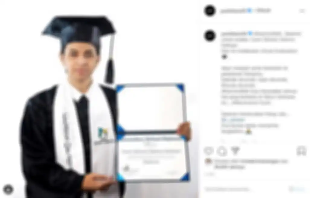 Anak Yuni Shara wisuda online