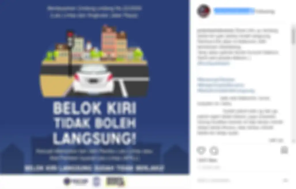 Aturan baru tentang rambu belok kiri tidak boleh langsung