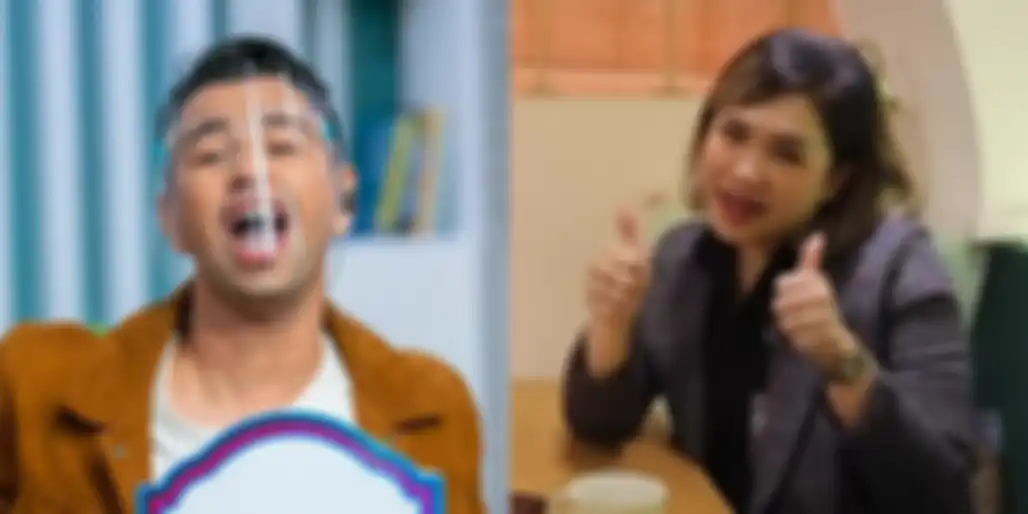 Raffi Ahmad dan Talent Coordinator Mila