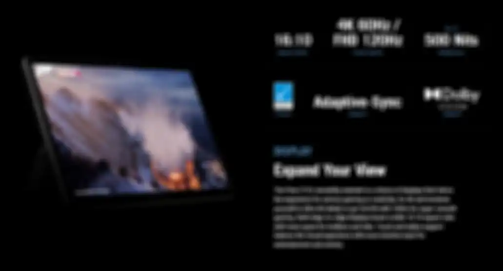 Spesifikasi layar Asus ROG Flow Z13
