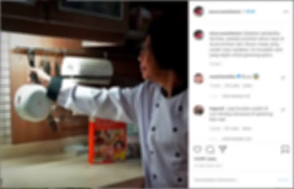 unggahan Instagram sisca soewitomo saat gantung panci