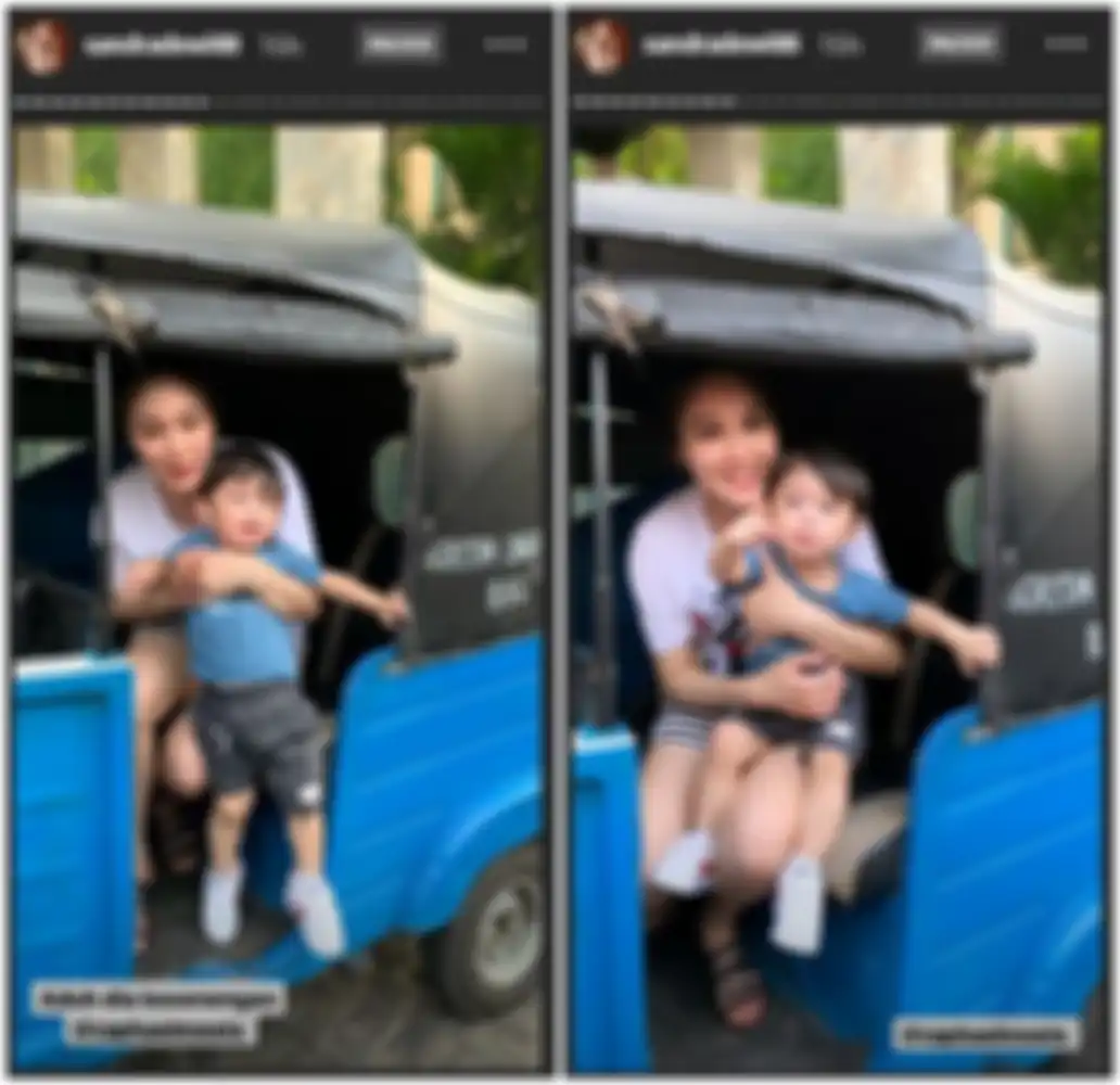 Keseruan Raphael Moeis naik bajaj