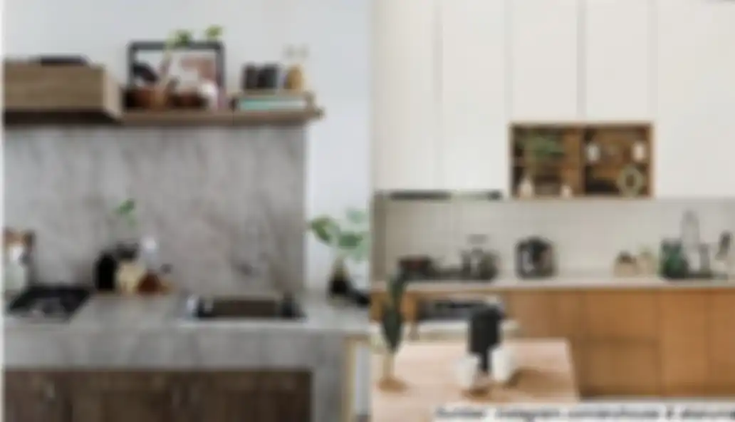 Desain dapur japandi di rumah mungil benar-benar bikin pangling. Mertua sampai menelan ludahnya. Intip yuk 7 foto hasilnya. 