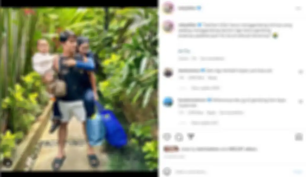 Rizky Billar bak balas nyinyiran netizen, gendong Lesti Kejora dan Baby L