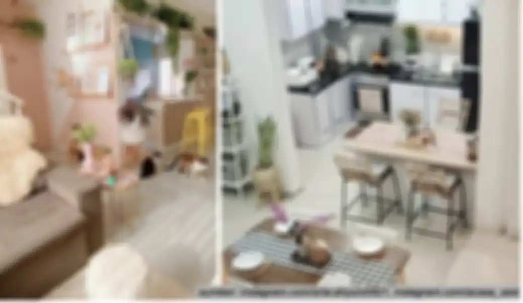 Desain ruang tamu dan dapur tanpa sekat ini jadi solusi jitu di rumah mungil. Aura anti sumpek didapat. Lihat 8 foto contohnya.