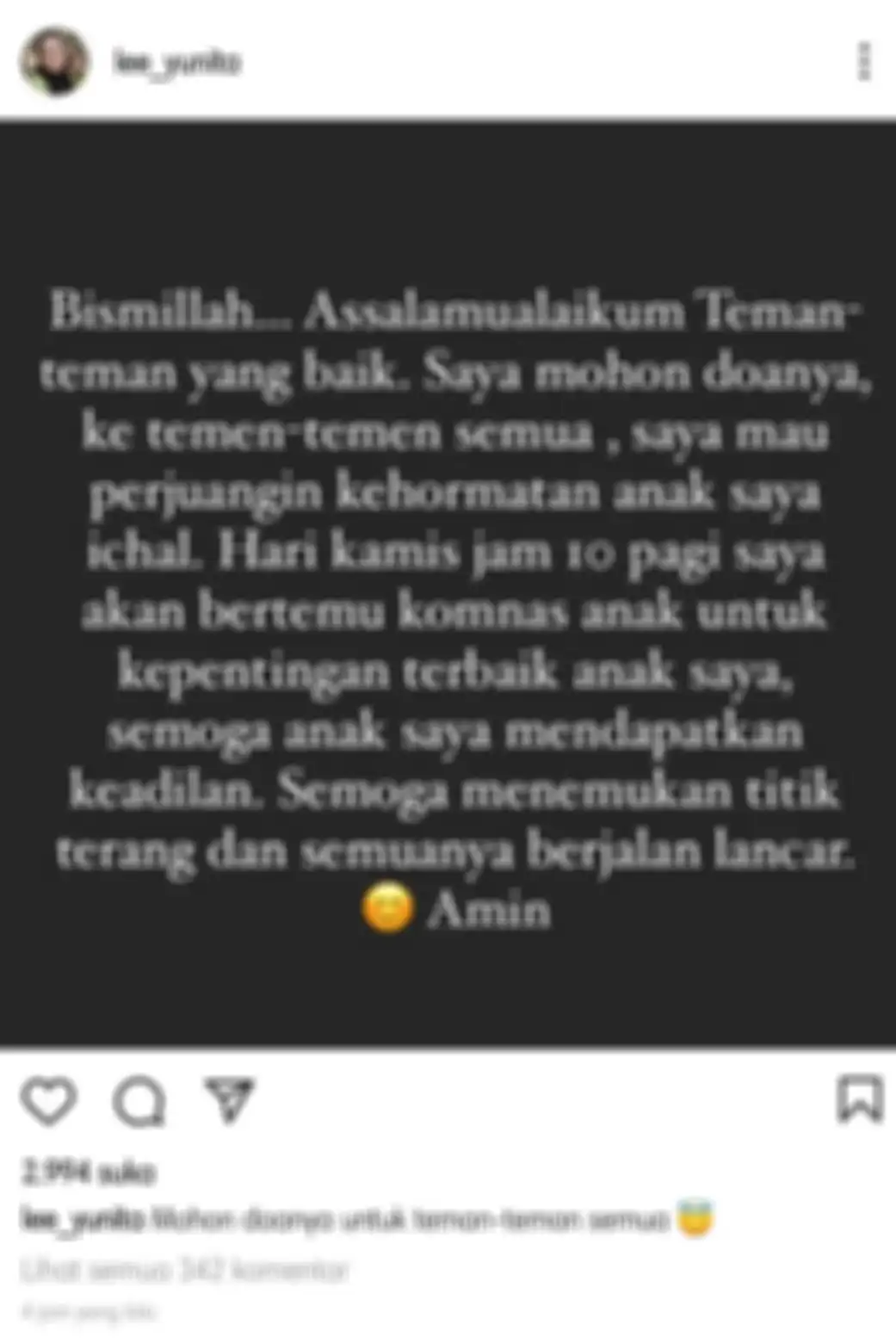 Mantan Istri Daus Mini, Yunita Lestari, meluapkan kekesalannya pada Shelvie Hana Wijaya atas tantangan tes DNA yang dialamatkan pada anaknya.