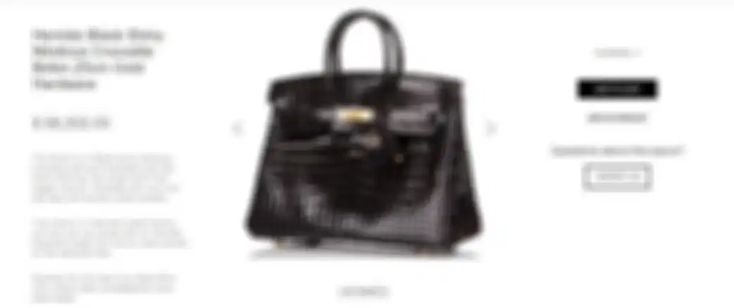Harga tas Hermès Black Shiny Niloticus Crocodile Birkin 25cm Gold Hardware