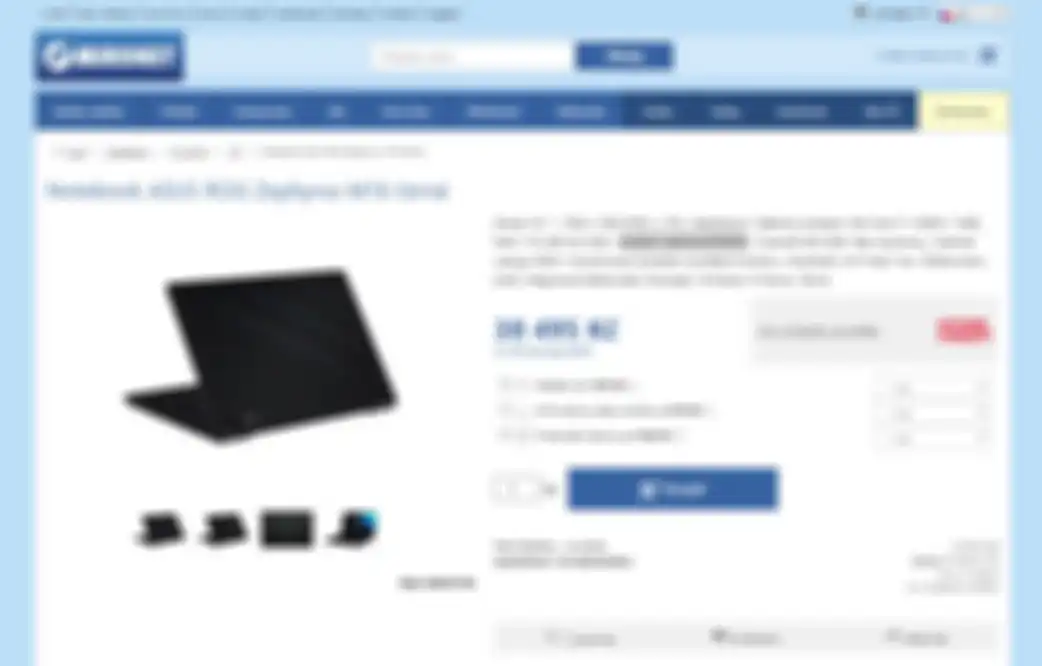 Harga dan spesifikasi ASUS ROG Zephyrus M16 di laman penjualan wesbite e-commerce asal Republik Ceko, Mironet