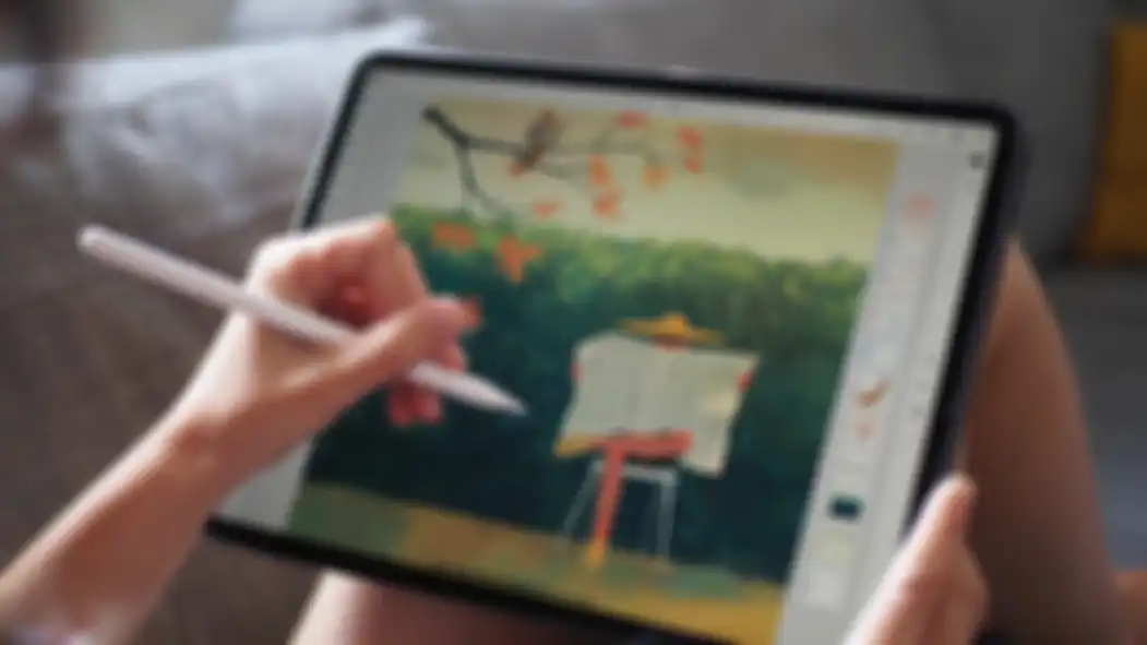 Ilustrasi karya yang dibuat menggunakan Adobe Fresco 